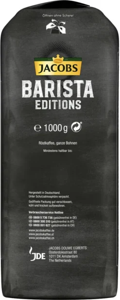JACOBS Kaffeebohnen Barista Editions Crema 2x1 Kg Ganze Kaffee Bohnen Geröstet 13 JACOBS Kaffeebohnen Barista Editions Crema 2x1 Kg Ganze Kaffee Bohnen Geröstet -Espresso Store 0d63e5e70b92352acebac272499903e4 2