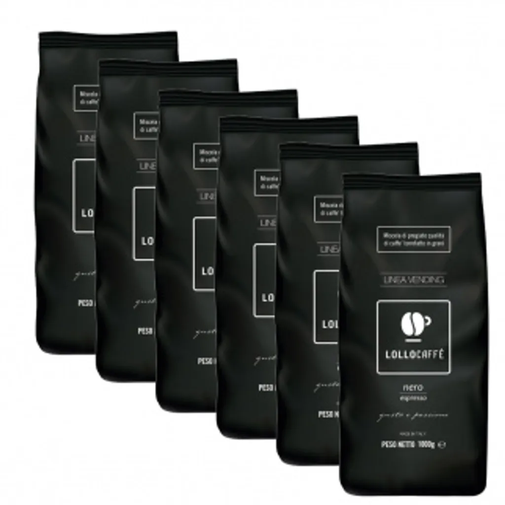Kaffeebohnen Espresso Schwarz Lollo Caffè 1 Kg X 6 - Lollo Caffè 1 Kaffeebohnen Espresso Schwarz Lollo Caffè 1 Kg X 6 - Lollo Caffè