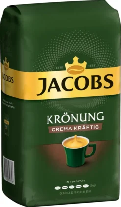 JACOBS Kaffeebohnen Krönung Crema Kräftig 3 Kg Geröstete Ganze Bohnen + 1 Jacobs Barista Becher + 1 Dose -Espresso Store 13e74f28c6aef51d5c0ac230d8eb3e15 1