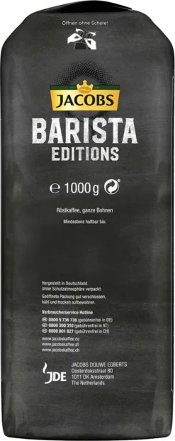 JACOBS Kaffeebohnen Barista Editions Crema Intense 2 X 1kg Ganze Bohnen + 1 Aluminiumdose Im Barista Design 17 JACOBS Kaffeebohnen Barista Editions Crema Intense 2 X 1kg Ganze Bohnen + 1 Aluminiumdose Im Barista Design -Espresso Store 17b40410a86ca6c83a14b27537760205