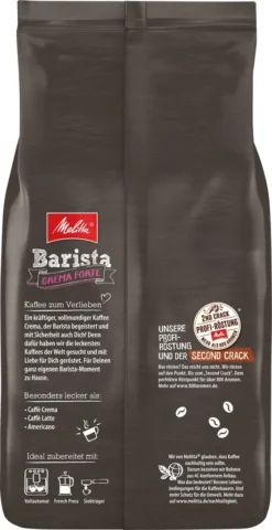MELITTA Ganze Kaffeebohnen Barista Crema Forte 1100 G Kräftig Und Vollmundig -Espresso Store 17d6a0484c4d243f8a6207930bfa5da1