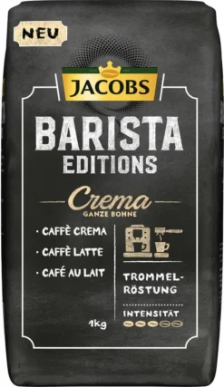 JACOBS Kaffeebohnen Barista Editions Crema 2 X 1 Kg Ganze Bohne + 1 Aluminium Dose Im Barista Design 10 JACOBS Kaffeebohnen Barista Editions Crema 2 X 1 Kg Ganze Bohne + 1 Aluminium Dose Im Barista Design -Espresso Store 17e5a5f89902e768472ea516a0a3191b 2