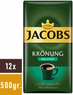 JACOBS Krönung Balance Filterkaffee 12 X 500 G Gemahlener Röstkaffee -Espresso Store 1c23b5ad59226354684da1707df833c9