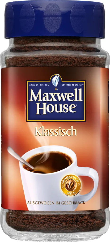 Maxwell House Klassisch, Löslicher Kaffee, 200g-Glas 2 Maxwell House Klassisch, Löslicher Kaffee, 200g-Glas – Bild 2
