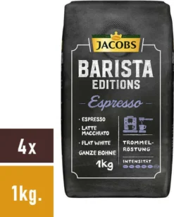 Jacobs Barista Editions Espresso, Bohnenkaffee, Ganze Bohnen, Röstkaffee, Kaffeebohnen, 4 X 1000 G 11 Jacobs Barista Editions Espresso, Bohnenkaffee, Ganze Bohnen, Röstkaffee, Kaffeebohnen, 4 X 1000 G -Espresso Store 2630bca9ac73955197f54e35eaa5bd11
