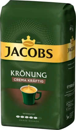 JACOBS Kaffeebohnen Krönung Crema Kräftig 2 X 1kg Ganze Kaffee Bohnen Geröstet 10 JACOBS Kaffeebohnen Krönung Crema Kräftig 2 X 1kg Ganze Kaffee Bohnen Geröstet -Espresso Store 2f14e5d5a708b571253680195fb3c668 2