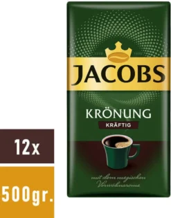 JACOBS Krönung Kräftig Filterkaffee 12 X 500 G Kaffee Gemahlen -Espresso Store 305825761fd04cef850bd0361d5d5d43