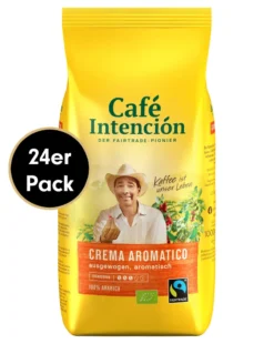 Kaffee-Mega-Sparpaket CREMA AROMATICO Von Café Intención, 24x1000g Bohnen
