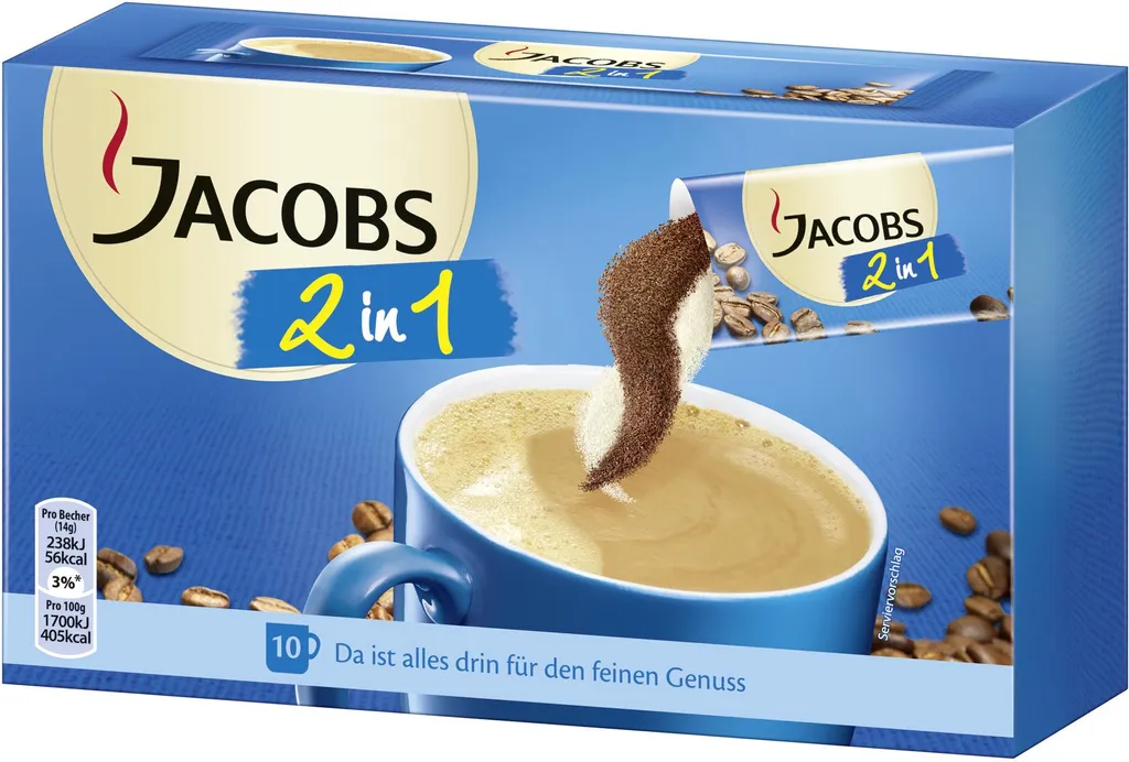 Jacobs Classic 2in1 Sticks | Löslicher Kaffee | 10 Portionen 6 Jacobs Classic 2in1 Sticks | Löslicher Kaffee | 10 Portionen – Bild 6