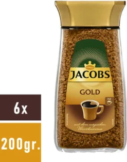 JACOBS Gold Löslicher Kaffee 6 Gläser - 6 X 200 G Instantkaffee -Espresso Store 3d877c8eb085c5ff84063f2a4ddaf834