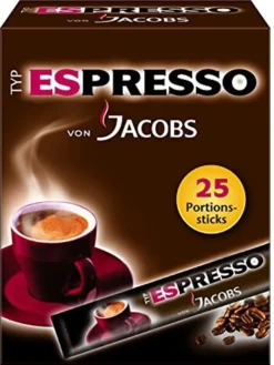 Jacobs Typ Espresso Sticks | Löslicher Kaffee | 25 Portionen 18 Jacobs Typ Espresso Sticks | Löslicher Kaffee | 25 Portionen -Espresso Store 488f1480f0411036b58a4f153a7f2a67