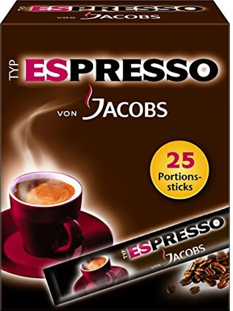 Jacobs Typ Espresso Sticks | Löslicher Kaffee | 25 Portionen 8 Jacobs Typ Espresso Sticks | Löslicher Kaffee | 25 Portionen – Bild 8