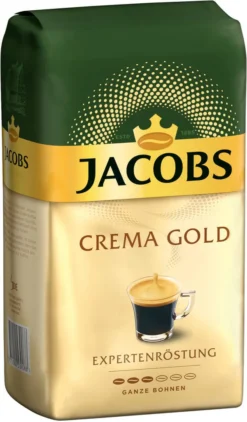 JACOBS Kaffeebohnen Expertenröstung Crema Gold 2 X 1 Kg Ganze Kaffee Bohnen + 1 Aluminium Dose Barista Design -Espresso Store 4e8c84aa4115a45742e8207b4b2cffd0 1