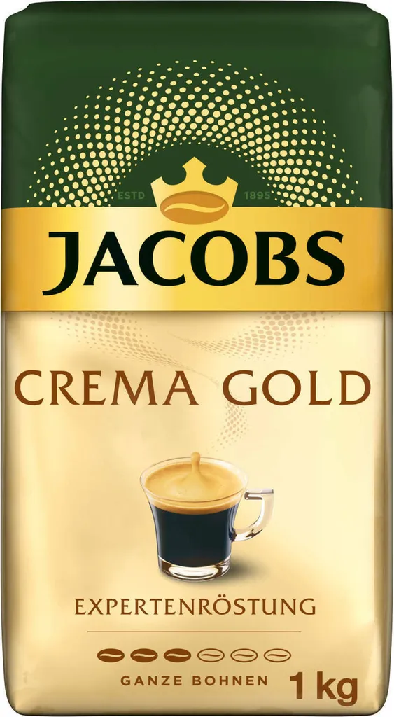 JACOBS Kaffeebohnen Expertenröstung Crema Gold 3 Kg Geröstete Bohnen+ 1 Jacobs Barista Becher+ 1 Dose 2 JACOBS Kaffeebohnen Expertenröstung Crema Gold 3 Kg Geröstete Bohnen+ 1 Jacobs Barista Becher+ 1 Dose – Bild 2