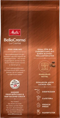 MELITTA Ganze Kaffeebohnen BellaCrema LaCrema 1100 G Vollmundig Ausgewogen -Espresso Store 540fd0a300275a9f2db8a74a6a73f5cb
