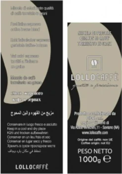 Kaffeebohnen Espresso Schwarz Lollo Caffè 1 Kg X 6 - Lollo Caffè 5 Kaffeebohnen Espresso Schwarz Lollo Caffè 1 Kg X 6 - Lollo Caffè -Espresso Store 621aeacd881e77e5eeffa0f6f1d8fded