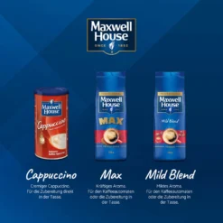 MAXWELL HOUSE Löskaffee Mild Blend Löslicher Kaffee Instantkaffee 8 X 500 G Beutel 15 MAXWELL HOUSE Löskaffee Mild Blend Löslicher Kaffee Instantkaffee 8 X 500 G Beutel -Espresso Store 642aacadca44bd852f0130520df9ef66