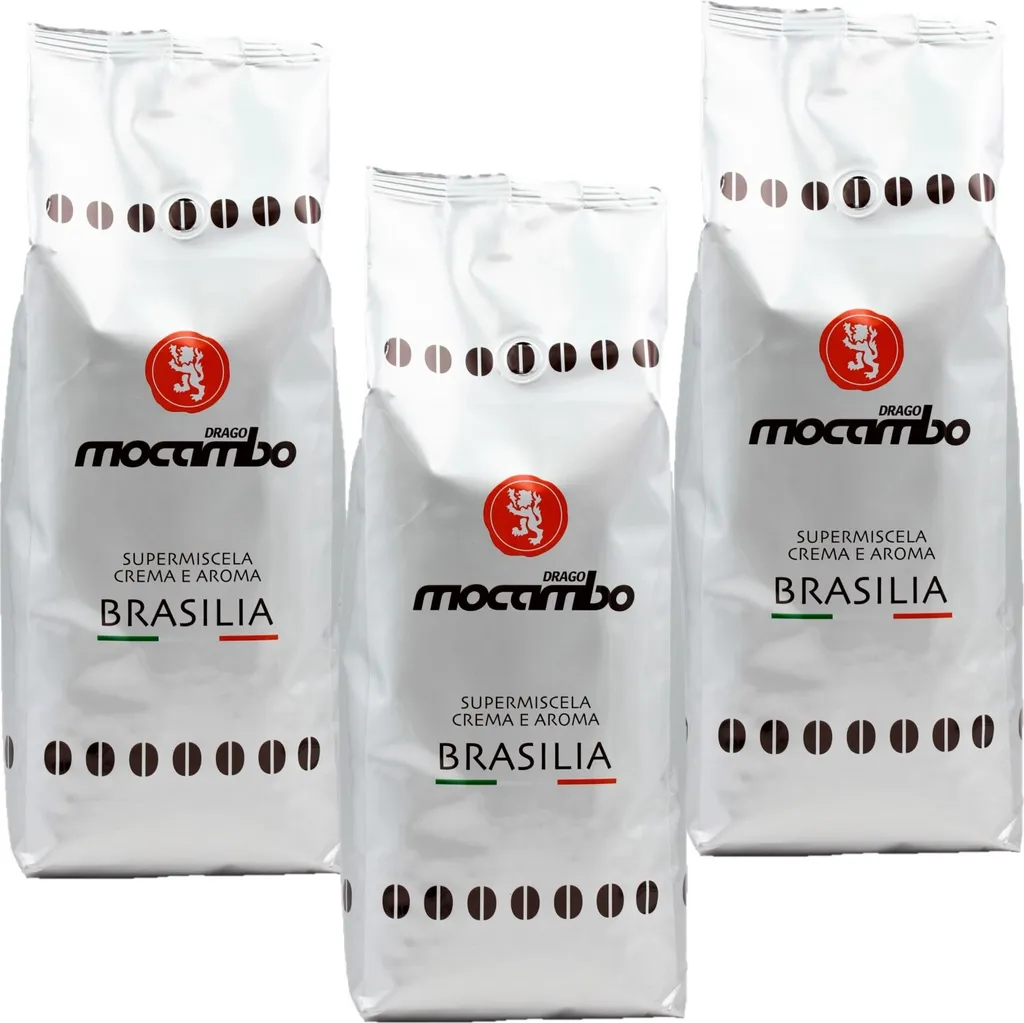 3 X 1kg Mocambo Kaffee Brasilia Ganze Bohne Espresso 3kg 1 3 X 1kg Mocambo Kaffee Brasilia Ganze Bohne Espresso 3kg