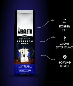 Bialetti Perfetto Moka Stark 250 G, 250 G, Dunkle Röstung, Kaffee, 30% Arabica, 70% Robust, Tasche 9 Bialetti Perfetto Moka Stark 250 G, 250 G, Dunkle Röstung, Kaffee, 30% Arabica, 70% Robust, Tasche -Espresso Store 6e646dccf3d7bd6e2ba8a7d1b5c29e2a