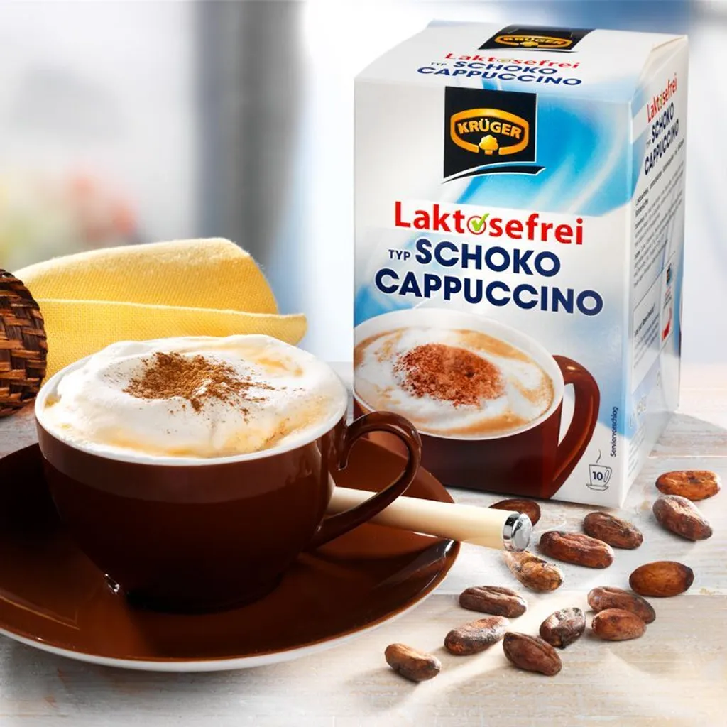 KRÜGER Cappuccino Schoko Enthält Koffein Laktosefrei 10x15 G 3 KRÜGER Cappuccino Schoko Enthält Koffein Laktosefrei 10x15 G – Bild 3