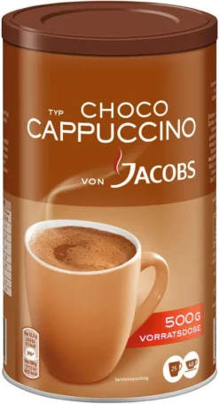 JACOBS Typ Choco Cappuccino 6 X 500 G Cappuccinopulver Löslich 6 Dosen 6 JACOBS Typ Choco Cappuccino 6 X 500 G Cappuccinopulver Löslich 6 Dosen -Espresso Store 767655cdc72730d5573dca77c48c5a19