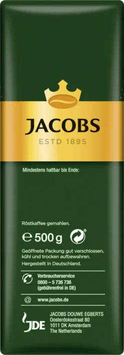 Jacobs Filterkaffee Krönung Kräftig | Gemahlen | 500g 11 Jacobs Filterkaffee Krönung Kräftig | Gemahlen | 500g -Espresso Store 78f2b22287bdf428948bccbc8c06038b