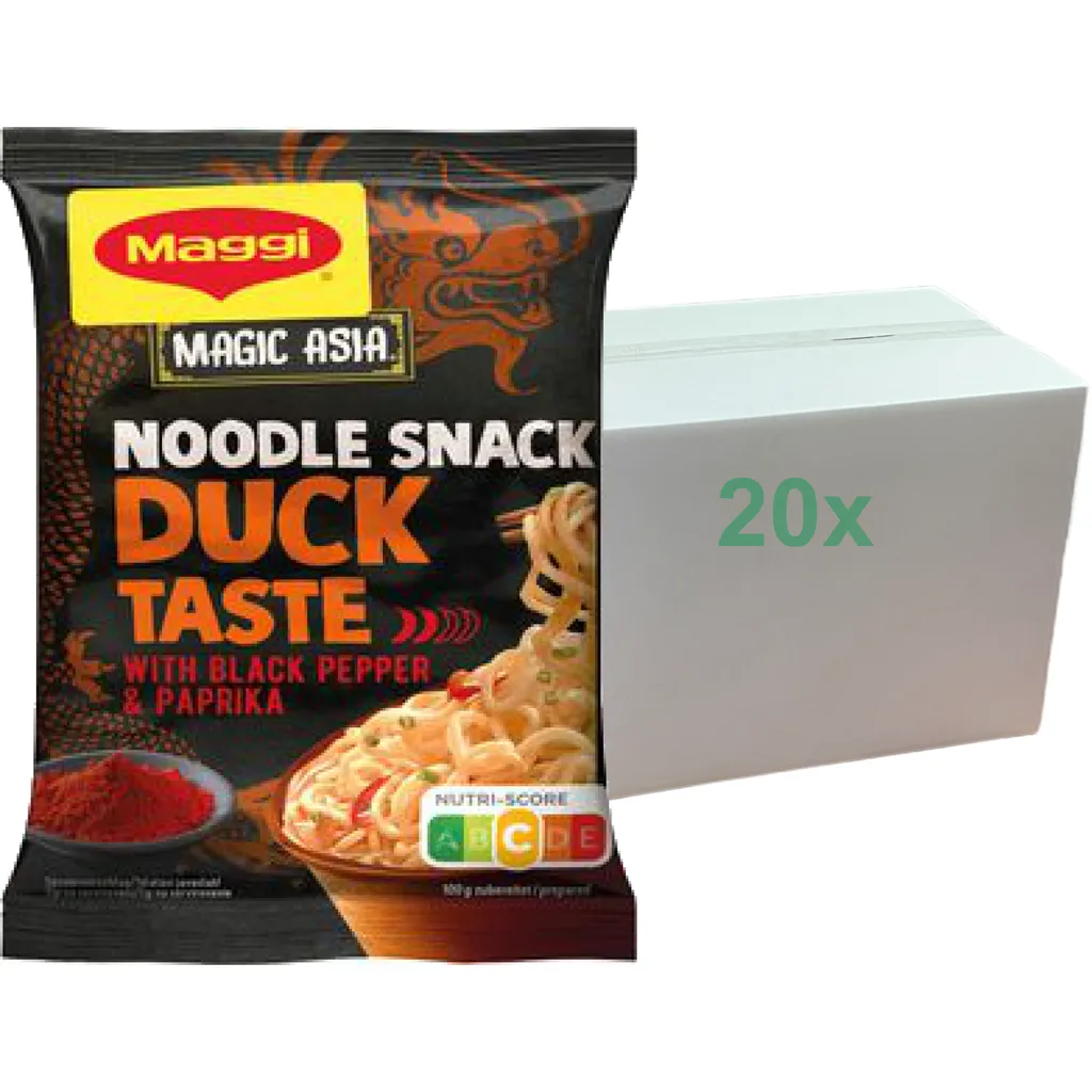 Maggi Magic Asia Nudel Snack Instant Ente (20x62g Packungen) 1 Maggi Magic Asia Nudel Snack Instant Ente (20x62g Packungen)