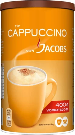 JACOBS Typ Cappuccino 6 Dosen 6 X 400 G 7 JACOBS Typ Cappuccino 6 Dosen 6 X 400 G -Espresso Store 85a99c4d839c3bbdfd8859358d337b72