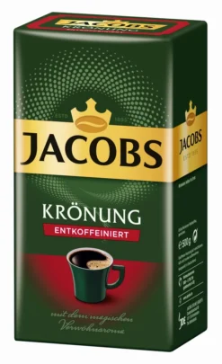 Jacobs Filterkaffee Krönung Entkoffeiniert | Gemahlen | 500g 25 Jacobs Filterkaffee Krönung Entkoffeiniert | Gemahlen | 500g -Espresso Store 87d4e800c92285d80b0040c48fec73d0