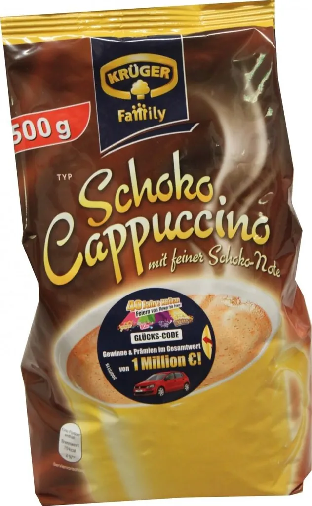 Krüger Family Cappuccino Schoko | 500-g-Beutel 4 Krüger Family Cappuccino Schoko | 500-g-Beutel – Bild 4