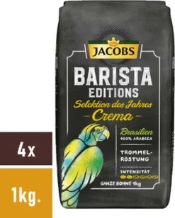 JACOBS Kaffeebohnen Barista Editions Crema Do Brasil 4 X 1 Kg Geröstete Bohnen 21 JACOBS Kaffeebohnen Barista Editions Crema Do Brasil 4 X 1 Kg Geröstete Bohnen -Espresso Store 90b5544119645e8574c4433ffc1193c5