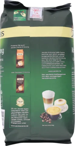 Jacobs Krönung Crema | Ganze Bohne | 1000g 16 Jacobs Krönung Crema | Ganze Bohne | 1000g -Espresso Store 91c66d0b4175c4665d4fbbe6bb4adf02