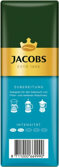 JACOBS Filterkaffee Auslese Mild & Sanft 6 X 500 G Kaffee Gemahlen + 1 Becher+ 1 Dose -Espresso Store 949b36620280bbc2143d453923322377