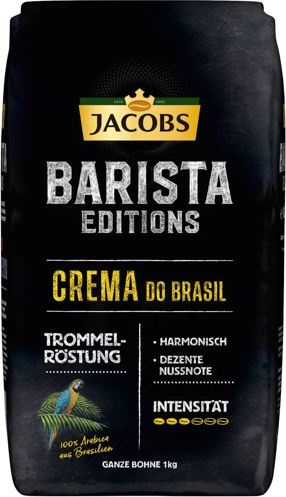 JACOBS Kaffeebohnen Barista Editions Crema Do Brasil 4 X 1 Kg Geröstete Bohnen 2 JACOBS Kaffeebohnen Barista Editions Crema Do Brasil 4 X 1 Kg Geröstete Bohnen – Bild 2
