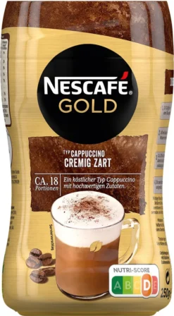 Nescafé® Nescafé Gold Typ Cappuccino Cremig Zart | 250g -Espresso Store 9e3c942f7974c020013b39b3f329c6b5