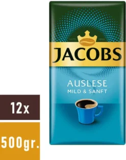 JACOBS Auslese Mild + Sanft Filterkaffee 12 X 500 G Kaffee Gemahlen 11 JACOBS Auslese Mild + Sanft Filterkaffee 12 X 500 G Kaffee Gemahlen -Espresso Store b675246f1efc68d2b58096eb24565709