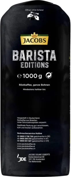 JACOBS Kaffeebohnen Barista Editions Crema Do Brasil 4 X 1 Kg Geröstete Bohnen 20 JACOBS Kaffeebohnen Barista Editions Crema Do Brasil 4 X 1 Kg Geröstete Bohnen -Espresso Store b6e9d793dc2153a7bf8c9f0e410d04c4