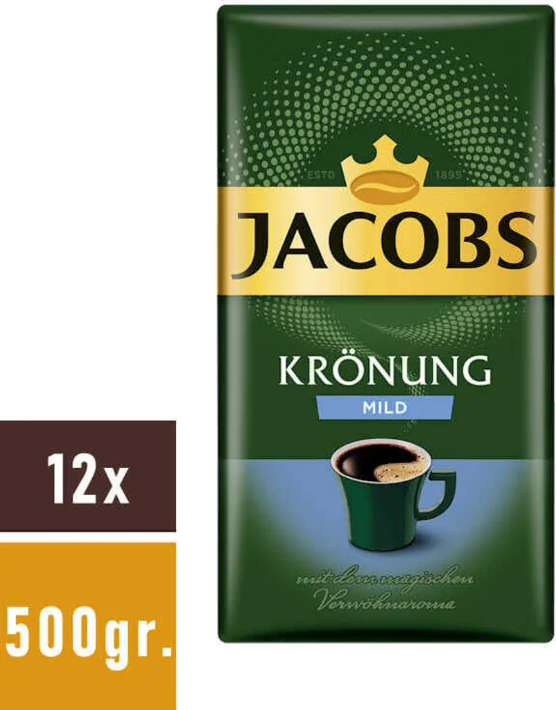 JACOBS Krönung Mild Filterkaffee 12 X 500 G Kaffee Gemahlen 6 JACOBS Krönung Mild Filterkaffee 12 X 500 G Kaffee Gemahlen – Bild 6