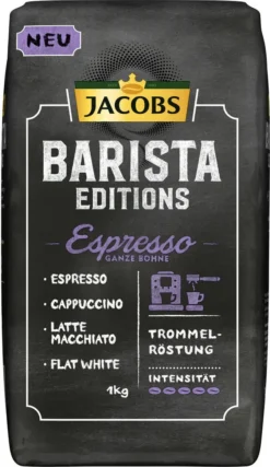 JACOBS Kaffeebohnen Barista Editions Espresso Esproessobohnen 4x1 Kg +2 Dosen -Espresso Store b9ef424a24f203bd06de4d4ae9ae8f96 1