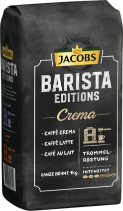 JACOBS Kaffeebohnen Barista Editions Crema 2x1 Kg Ganze Kaffee Bohnen Geröstet 9 JACOBS Kaffeebohnen Barista Editions Crema 2x1 Kg Ganze Kaffee Bohnen Geröstet -Espresso Store be8709d3705ff7fc15a6becc060d50cb