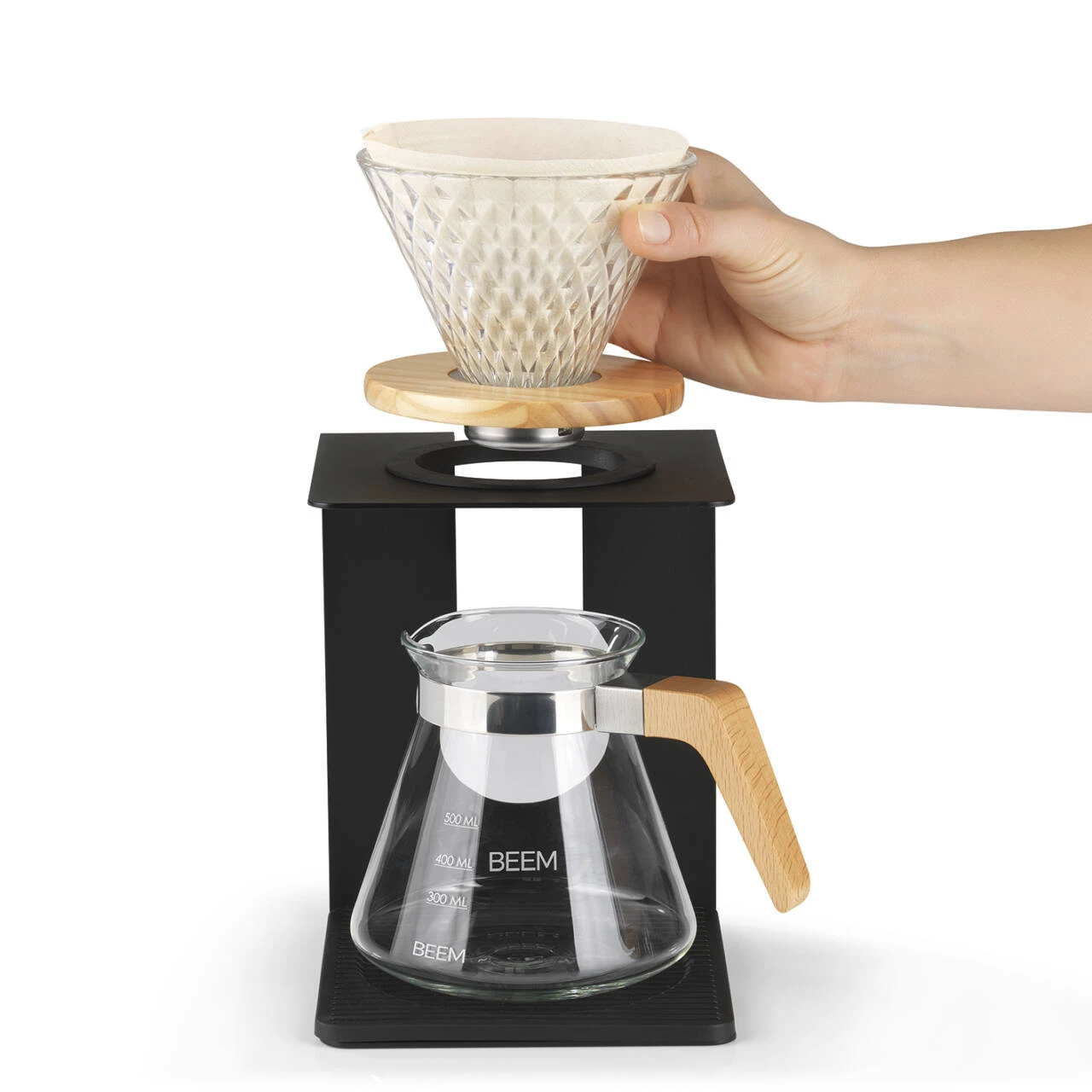 Beem Kaffeebereiter Pour Over Für 4 Tassen, Holz 3 Beem Kaffeebereiter Pour Over Für 4 Tassen, Holz – Bild 3