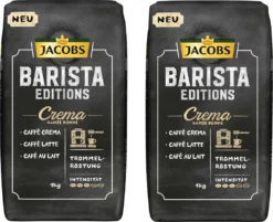 JACOBS Kaffeebohnen Barista Editions Crema 2 X 1 Kg Ganze Bohne + 1 Aluminium Dose Im Barista Design 9 JACOBS Kaffeebohnen Barista Editions Crema 2 X 1 Kg Ganze Bohne + 1 Aluminium Dose Im Barista Design -Espresso Store befc82f0495111b85bfdf4562f04b967