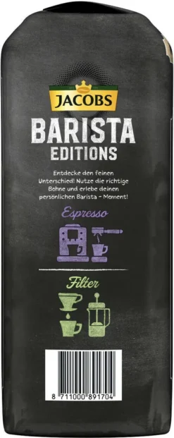 JACOBS Kaffeebohnen Barista Editions Crema 2 X 1 Kg Ganze Bohne + 1 Aluminium Dose Im Barista Design 12 JACOBS Kaffeebohnen Barista Editions Crema 2 X 1 Kg Ganze Bohne + 1 Aluminium Dose Im Barista Design -Espresso Store c40e9596687c5302ce75acc9d87cd257 3