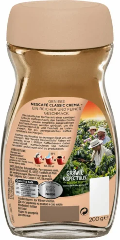 Nescafé® Nescafé Classic Crema | Löslicher Kaffee | 200g 13 Nescafé® Nescafé Classic Crema | Löslicher Kaffee | 200g -Espresso Store c5694985e038f056ac50b707f9427a33