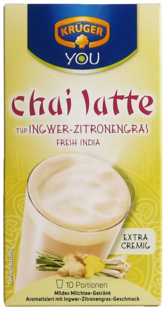 Krüger You Chai Latte Typ Ingwer-Zitronengras Fresh India Extra Cremig | 10 Portionen 4 Krüger You Chai Latte Typ Ingwer-Zitronengras Fresh India Extra Cremig | 10 Portionen – Bild 4