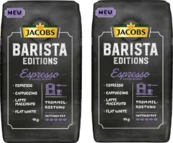 JACOBS Kaffeebohnen Barista Editions Espresso 2x1kg Ganze Bohne + Aluminium Dose Im Barista Design -Espresso Store c83485fd0e515adb89efd95595e9158d