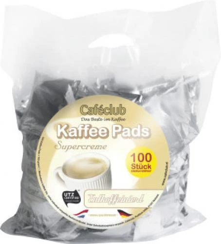 Caféclub Kaffee Pads Entkoffeiniert 100x7g 1 Caféclub Kaffee Pads Entkoffeiniert 100x7g