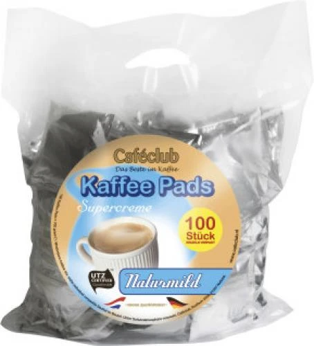 Cafeclub Kaffee Pads Naturmild 100x7g 1 Cafeclub Kaffee Pads Naturmild 100x7g