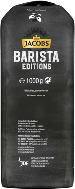 Jacobs Barista Editions Selektion Des Jahres Brasilien, Bohnenkaffee, Ganze Bohnen, Röstkaffee, Kaffeebohnen, 1000 G -Espresso Store cc07a0e86ad8e9d374911280dce7986b