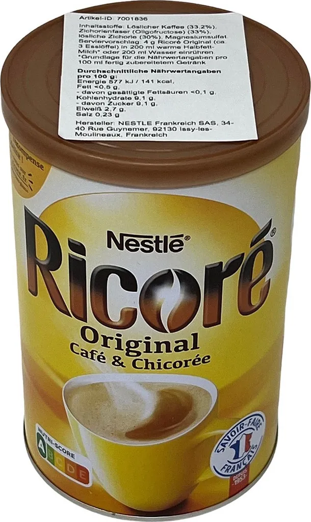 Nestle Ricore L'instant Douceur Instant Kaffee Mit Extrakten Aus Der Zichorie Wurzel 260 Gramm 2 Nestle Ricore L'instant Douceur Instant Kaffee Mit Extrakten Aus Der Zichorie Wurzel 260 Gramm – Bild 2